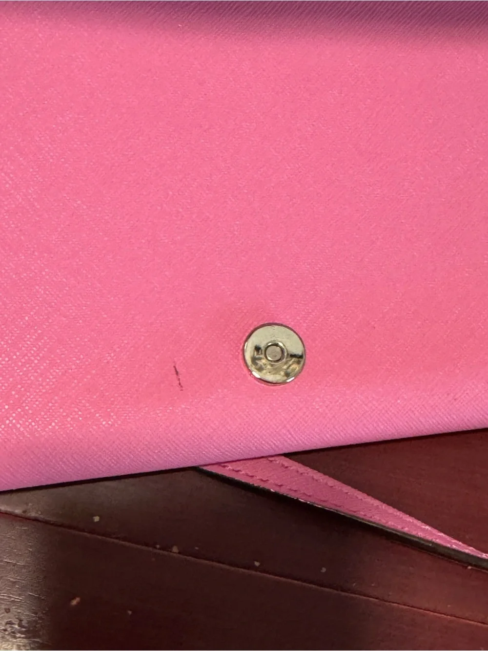 kate spade Cedar Street Cali Pink Saffiano Crossbody Clutch Bag